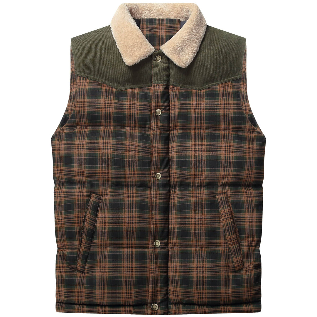 Back view of men's outdoor vest, comfortable and practical for adventure