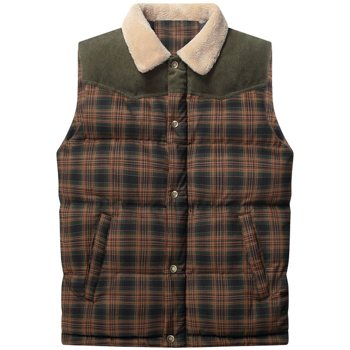 Back view of men's outdoor vest, comfortable and practical for adventure