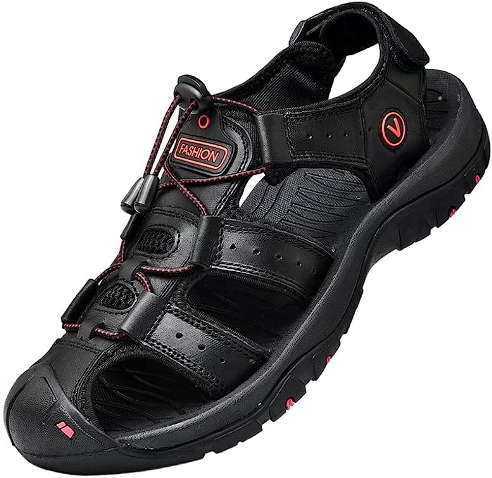 Comfortable men's velcro closure sandals, making them easy to adjust for an optimal fit