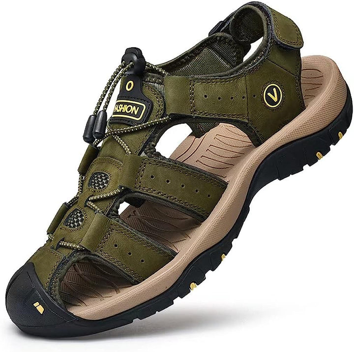 Durable men's beach and travel sandals, built to withstand various weather conditions