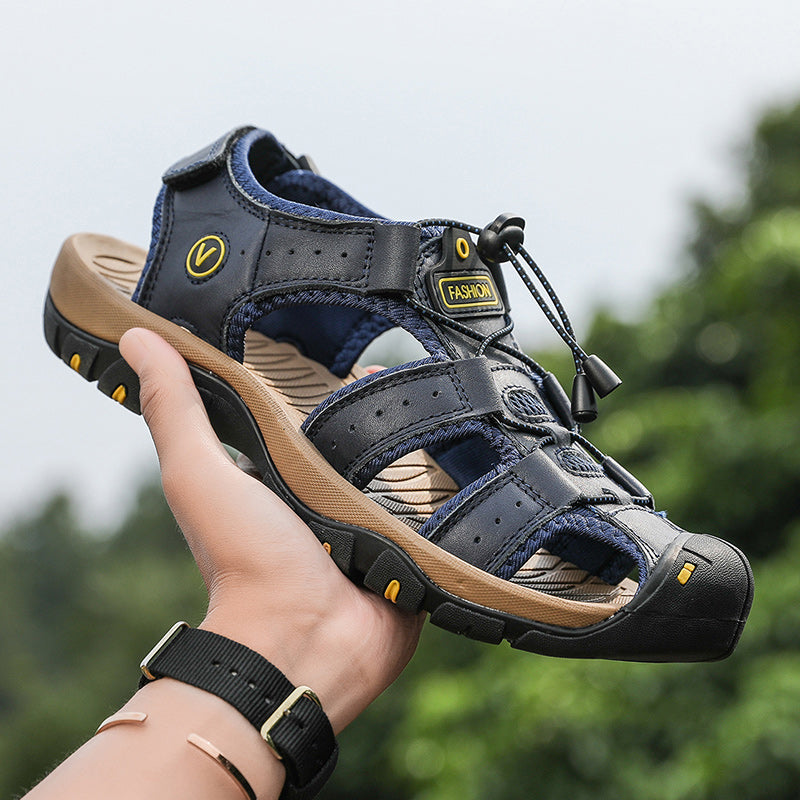 Travel-friendly men's sport sandals, compact and easy to pack for any destination