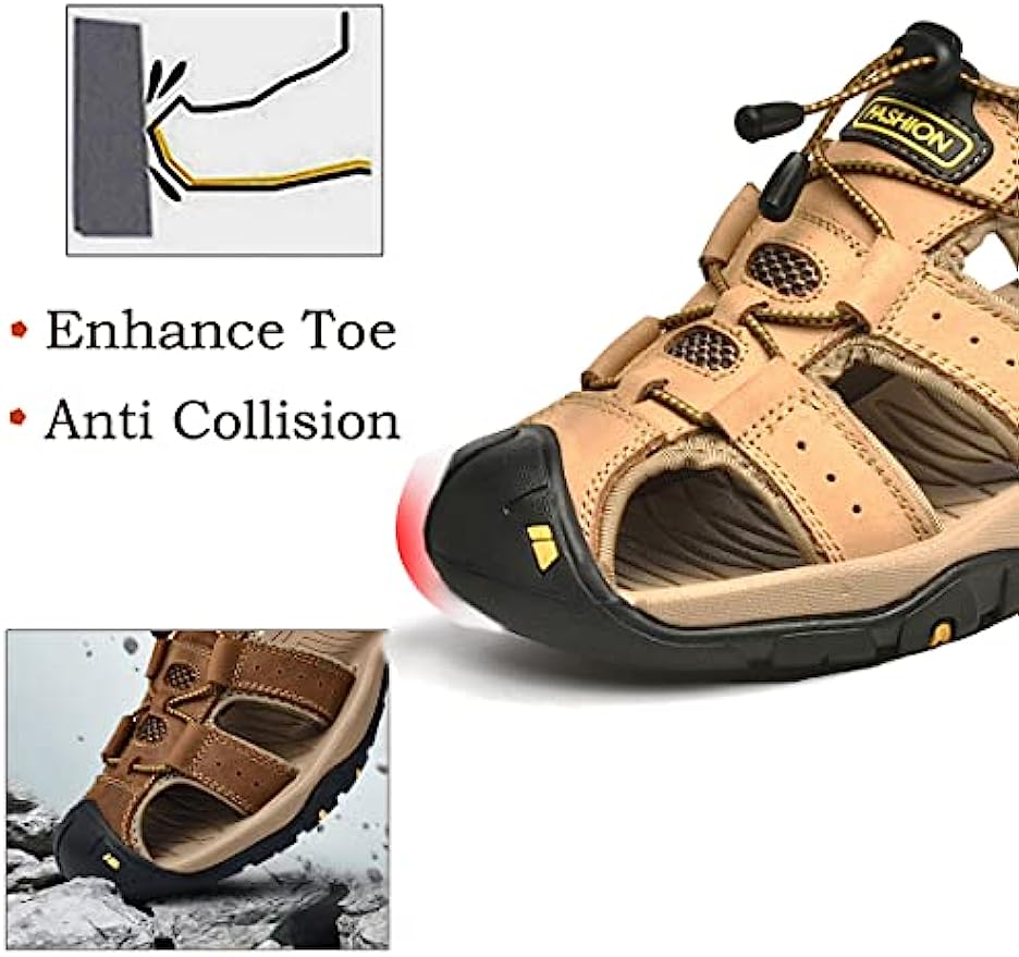 Pair of men's outdoor beach sandals, designed for comfort and durability on various terrains