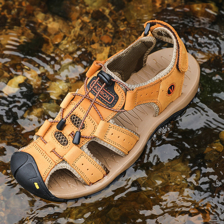 Men's durable beach sandals, built for sandy shores and warm weather enjoyment
