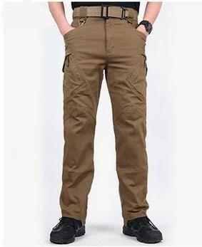 Men's outdoor pants, tactical cargo style, durable & flexible cotton-spandex blend