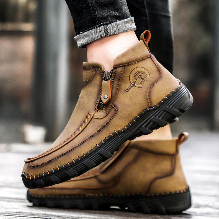 Stylish men's orthopedic outdoor boots, combining functionality with a modern look