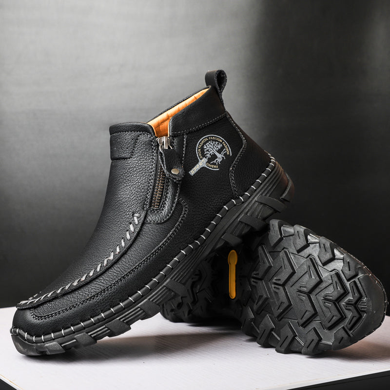 Men's breathable work boots, orthopedic, preventing fatigue during long shifts