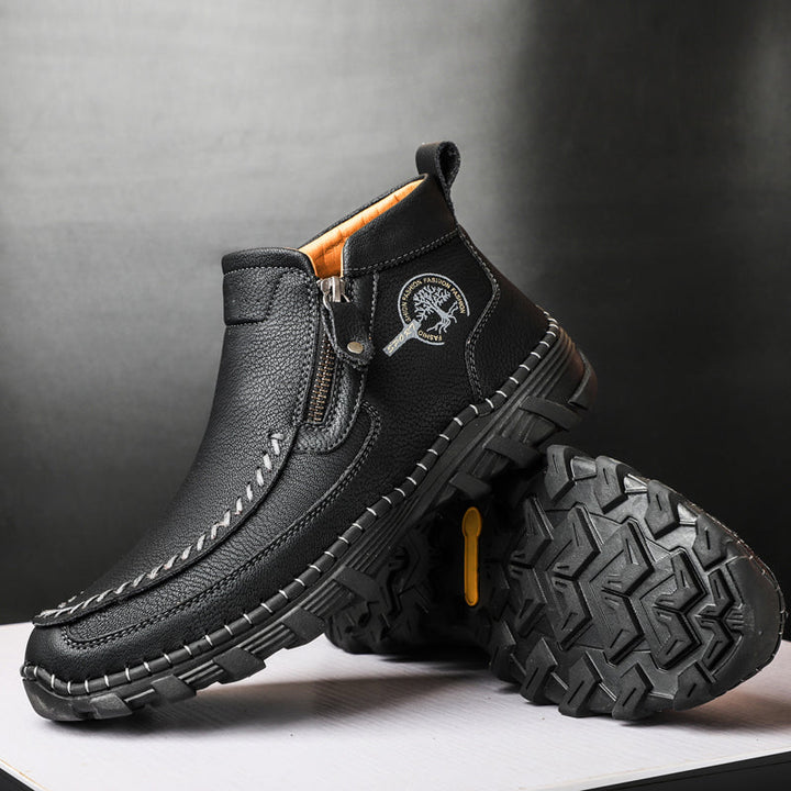 Men's breathable work boots, orthopedic, preventing fatigue during long shifts