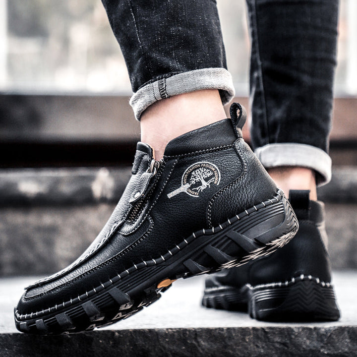 Breathable men's slip-resistant boots, orthopedic, for active outdoor individuals