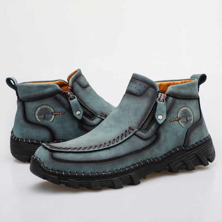 Men's orthopedic leather boots, delivering superior comfort and posture alignment