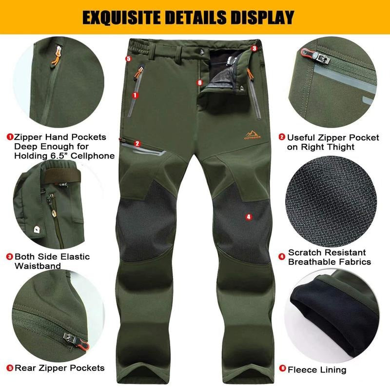 Adventure-ready men's softshell trekking pants, durable and perfect for outdoor sportswear