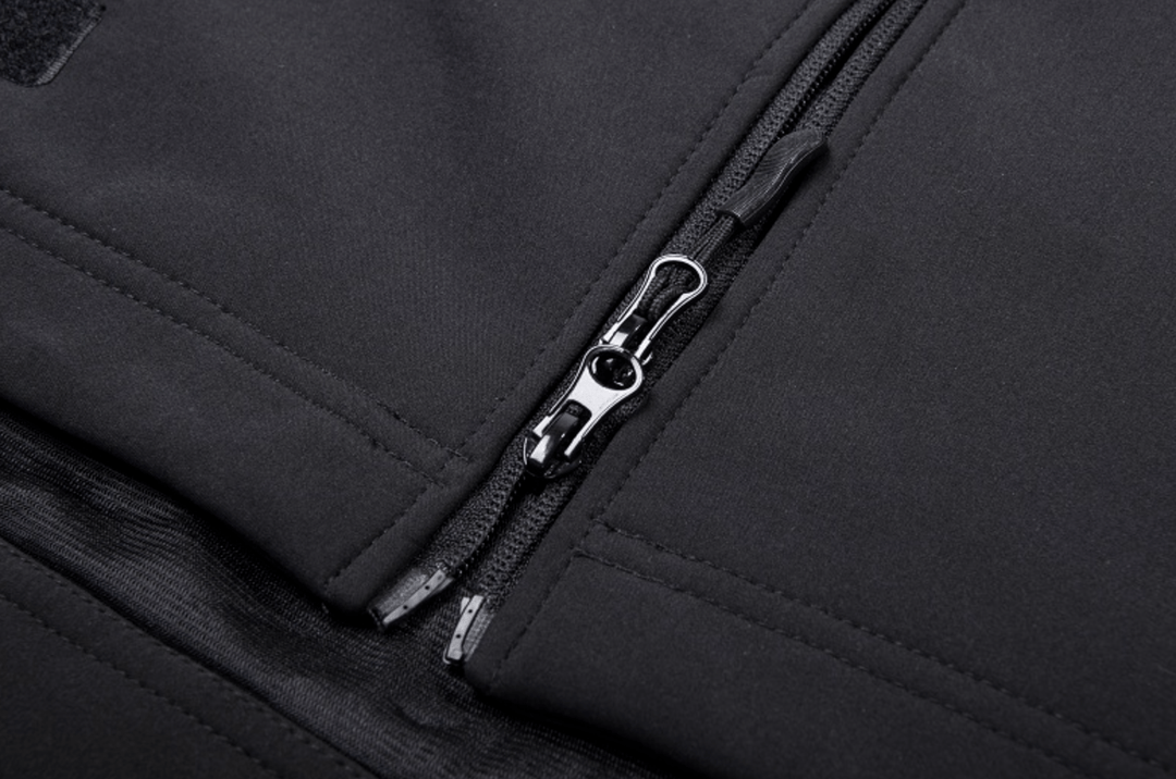 Close-up of the insulated lining inside a Men's Outdoor Jacket, demonstrating warmth and comfort