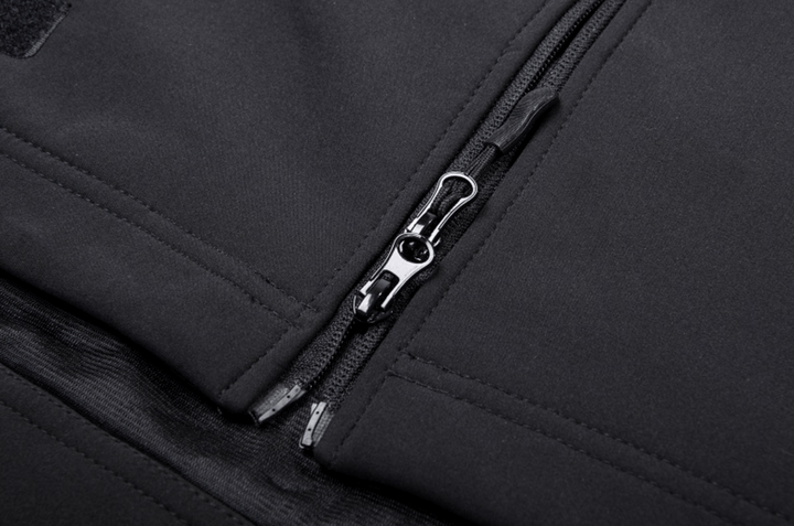 Close-up of the insulated lining inside a Men's Outdoor Jacket, demonstrating warmth and comfort