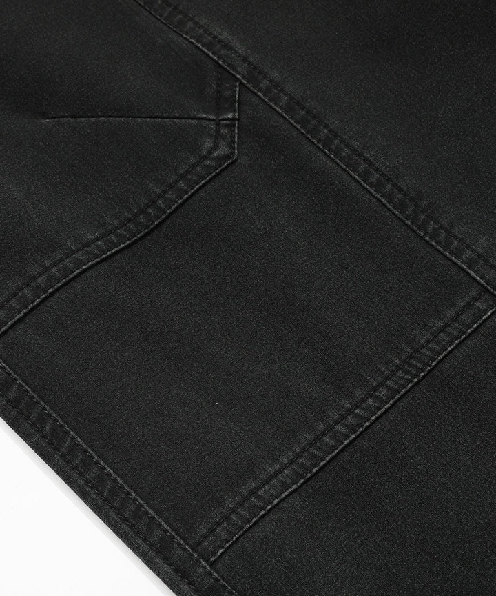 Back view of athletic jogger pants for men, detailing pocket placement and sportswear design