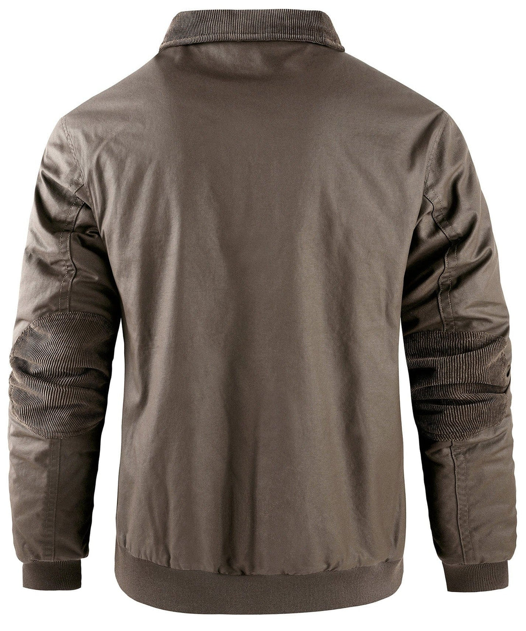 Men's bomber jacket, gray, with cozy fleece lining, fashion apparel