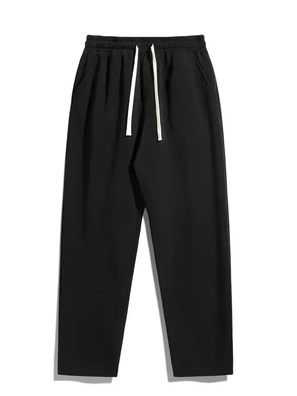 Comfortable men's fleece sweatpants, a cotton blend athletic bottom suitable for joggers and casual wear.
