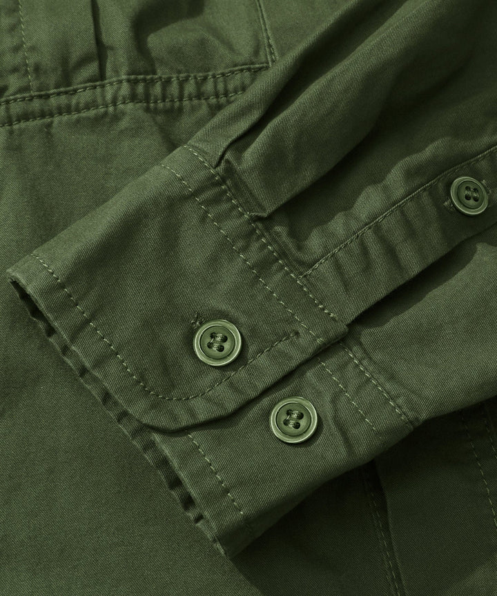 Men's Premium Cotton Terrain Trek Shirt in black, a classic and comfortable everyday wear top.