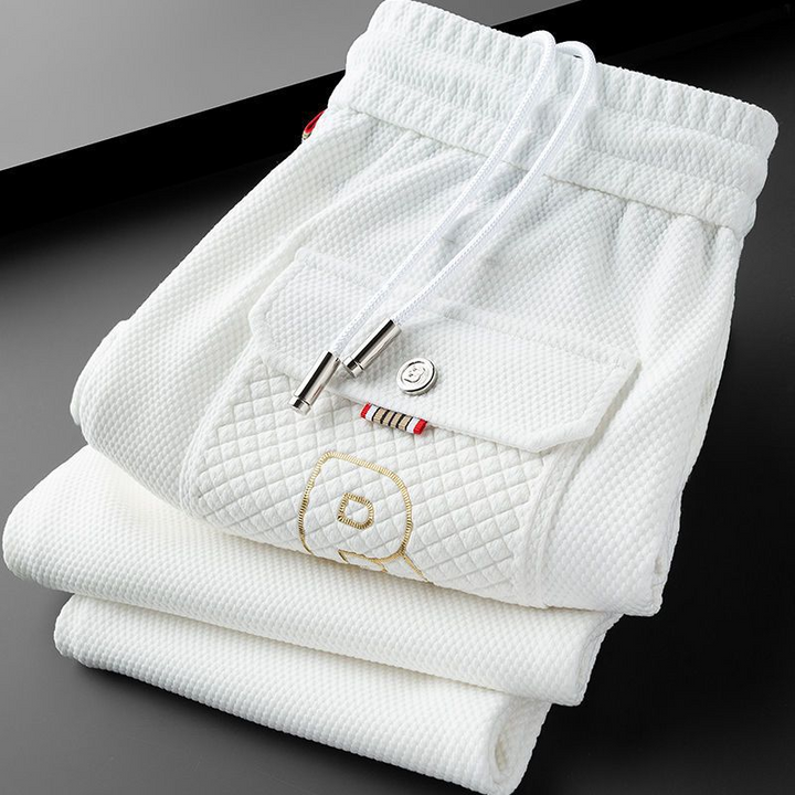 Men's Premium Tapered Joggers - front view, showcasing modern fit and soft fabric.