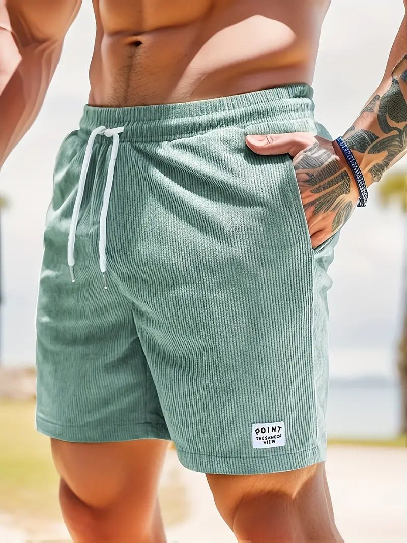 Summer men's beachwear: quick-dry swim trunks designed for comfort and style.