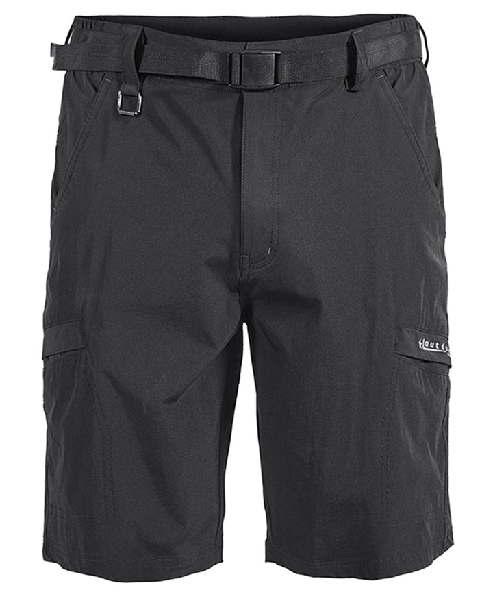 Rugged men's tactical cargo shorts in quick-dry nylon, perfect for outdoor adventures.