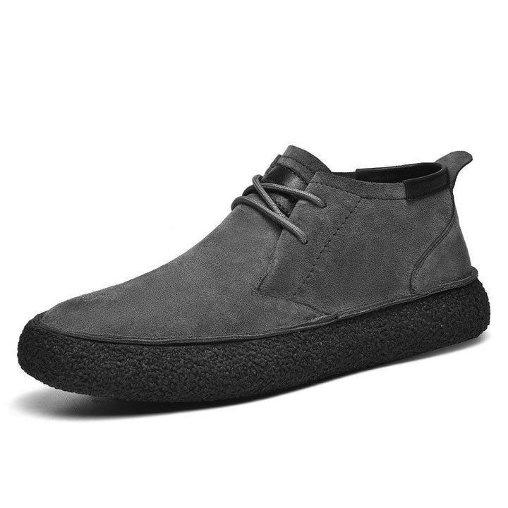 Dynamic shot of men's retro orthopedic comfort shoes, perfect for daily use