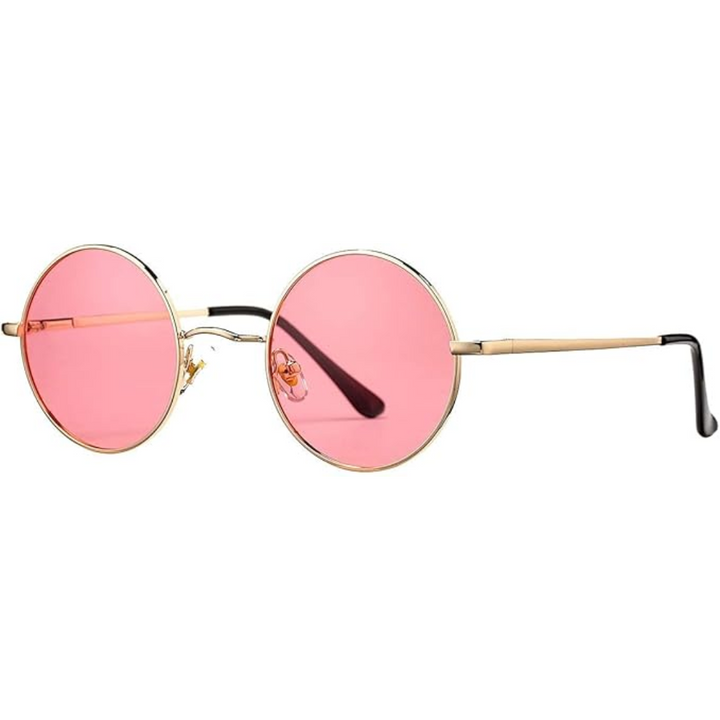Distinctive men's retro round polarized sunglasses. Excellent anti-glare & UV protection eyewear.