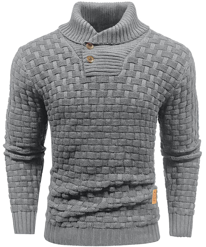 Men's everyday ribbed knit pullover sweater, a staple for cooler weather