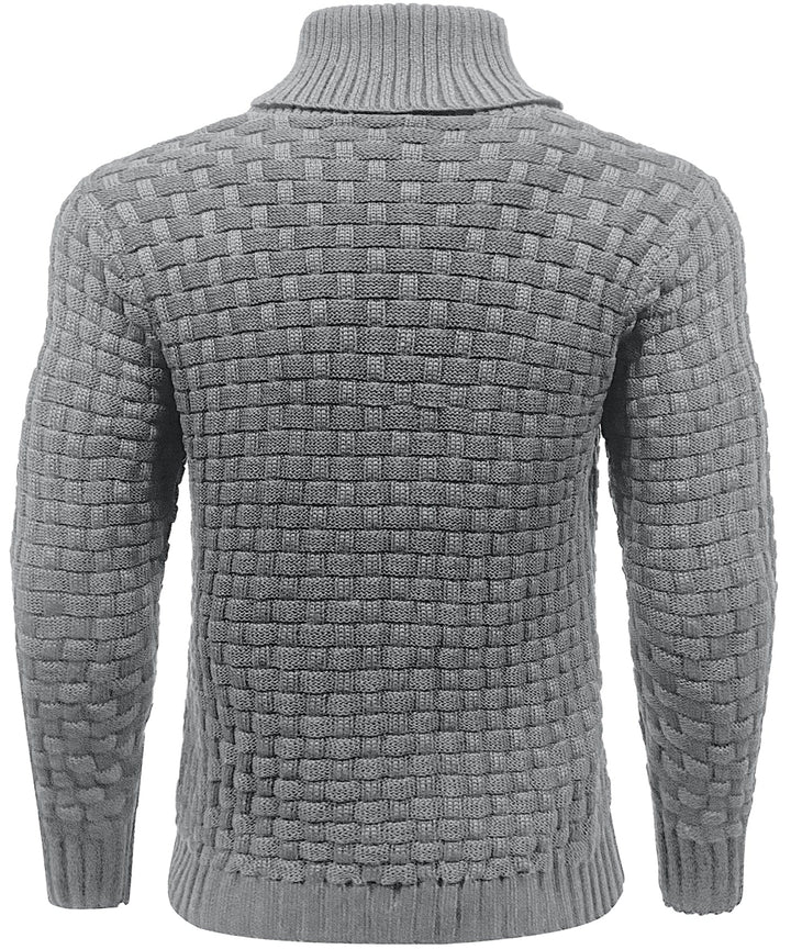 Casual yet smart men's crew neck ribbed knit pullover, for various occasions