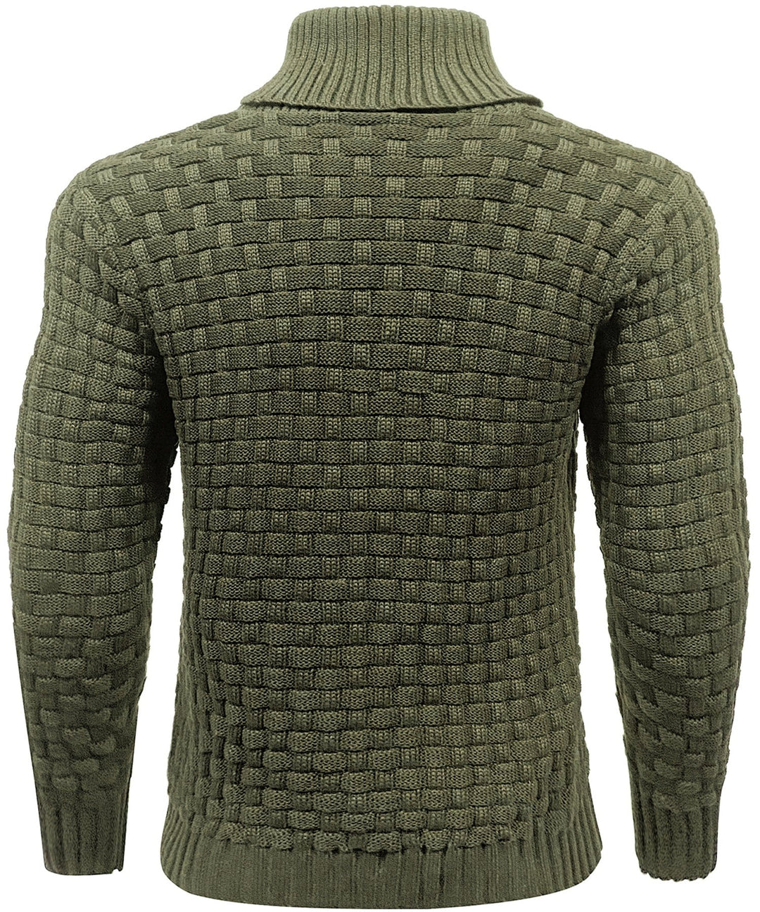 Textured men's pullover sweater, ribbed knit construction for ultimate warmth and comfort
