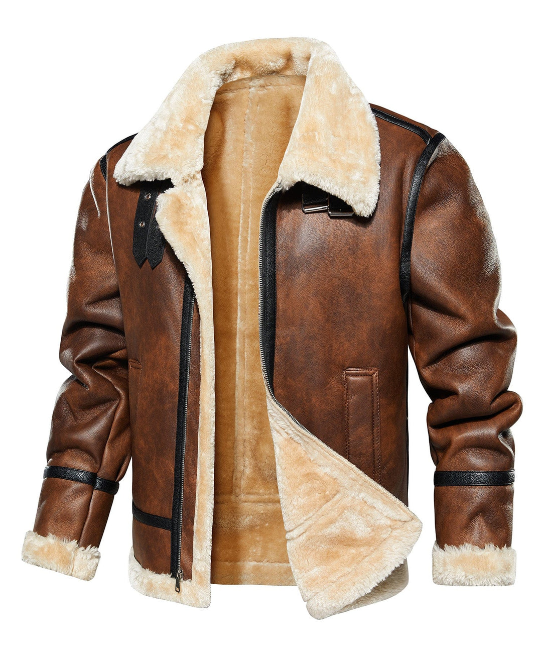 Men's rugged brown explorer field jacket, durable outerwear perfect for winter adventures.