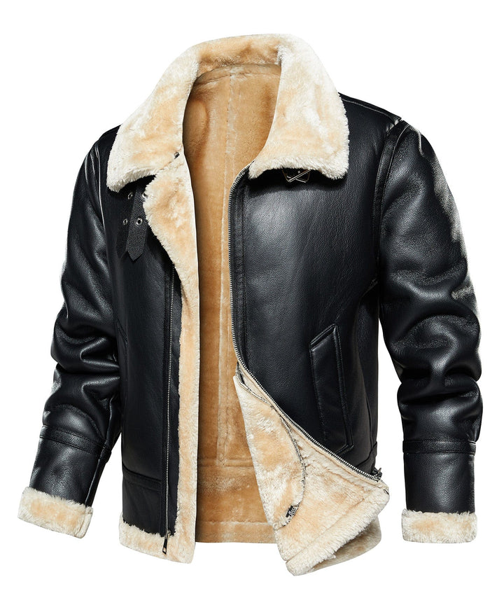 Classic black explorer field jacket for men, a rugged and versatile winter coat.
