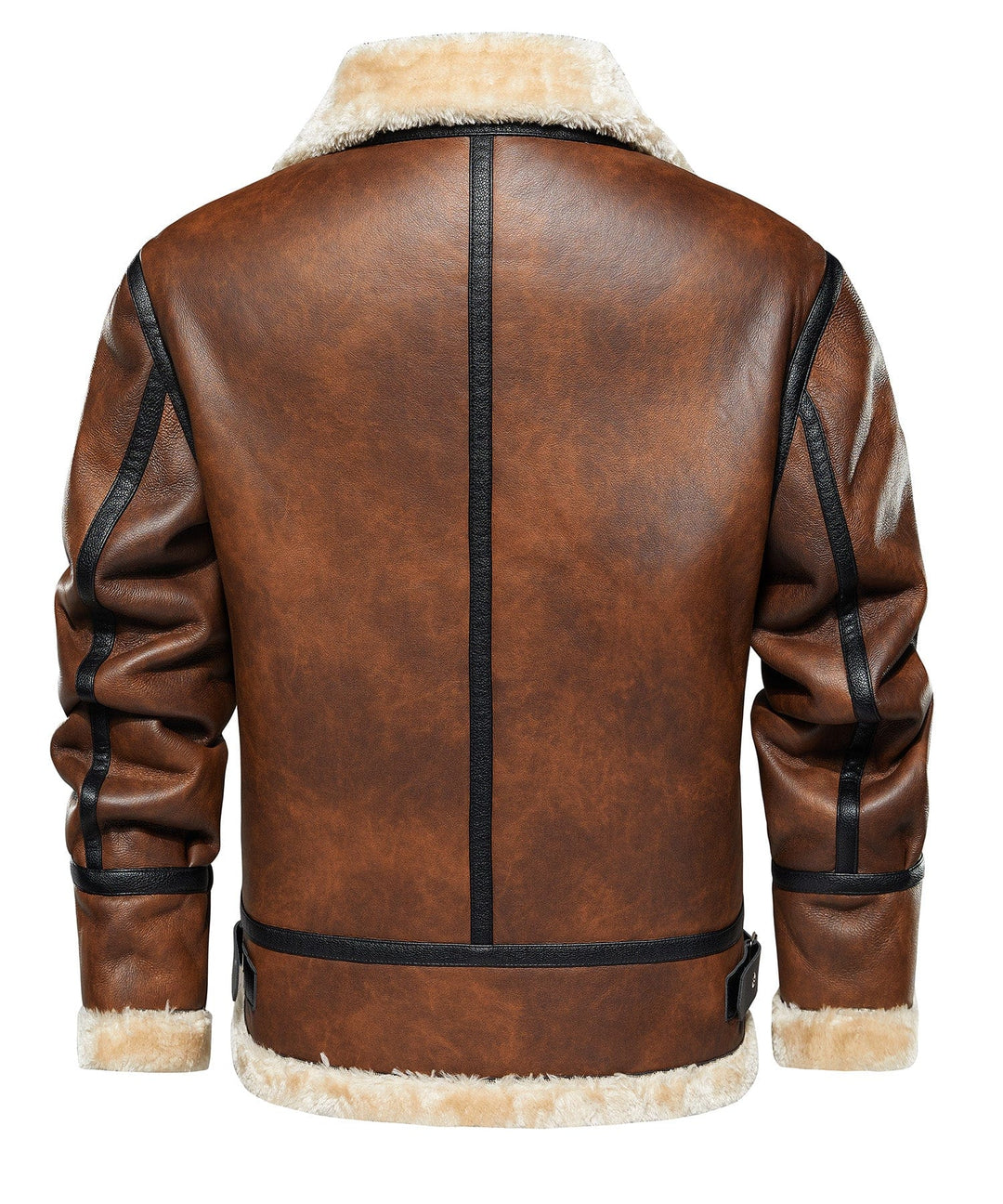 Brown men's field coat, a heavy-duty outerwear option for rugged winter wear.