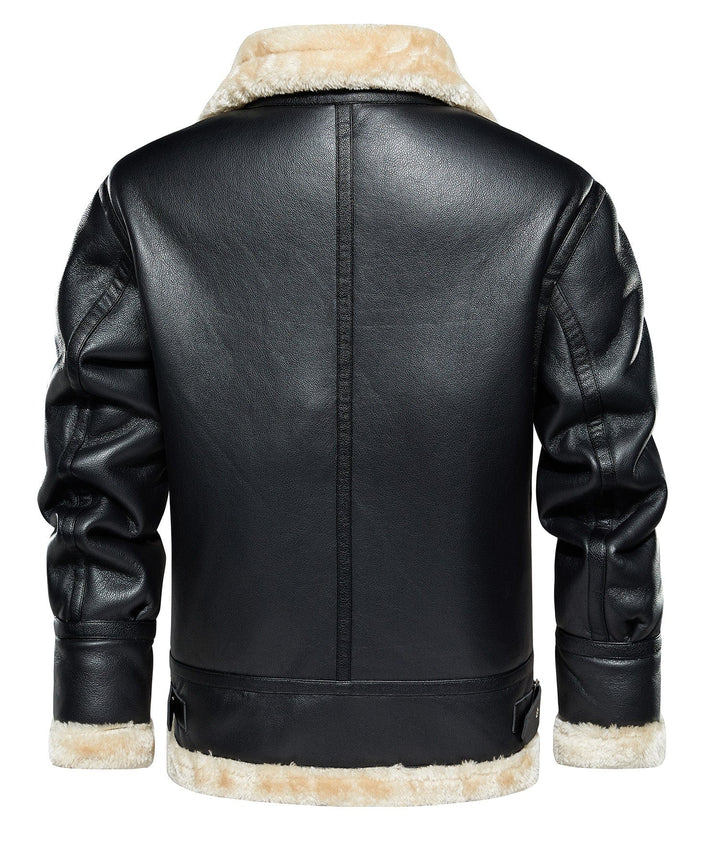 Black rugged explorer jacket for men, comfortable and stylish casual jacket for daily wear.