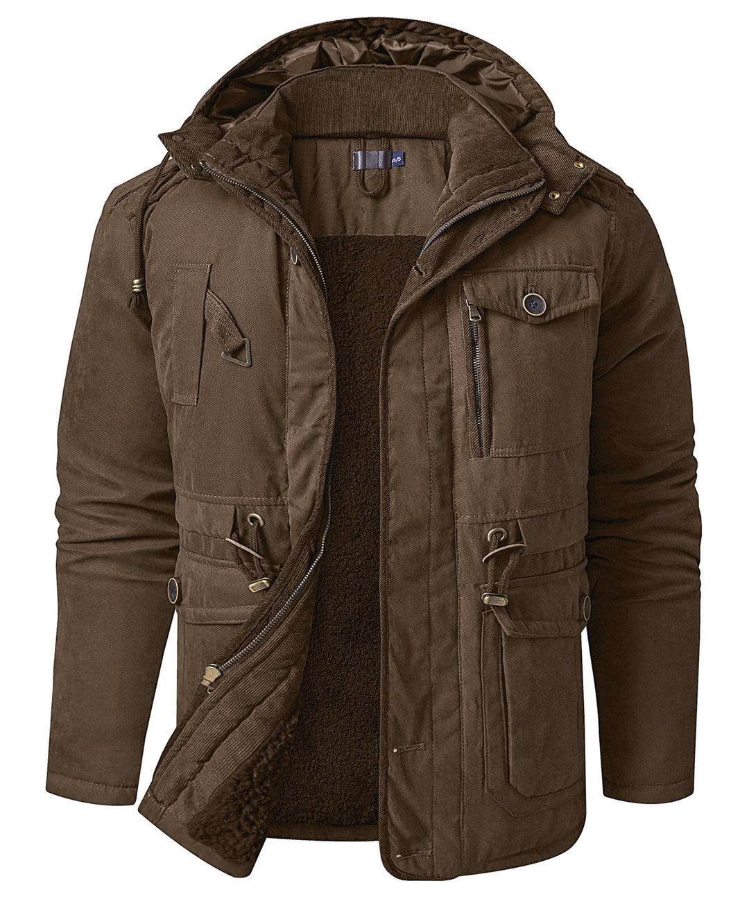 Workwear essentials: Men's durable heavyweight jacket with fleece lining, ideal for winter.