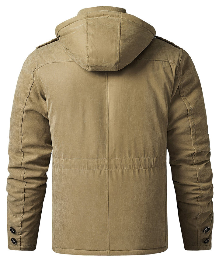 Men's cold weather jacket, heavyweight and fleece lined, perfect for outdoor work.