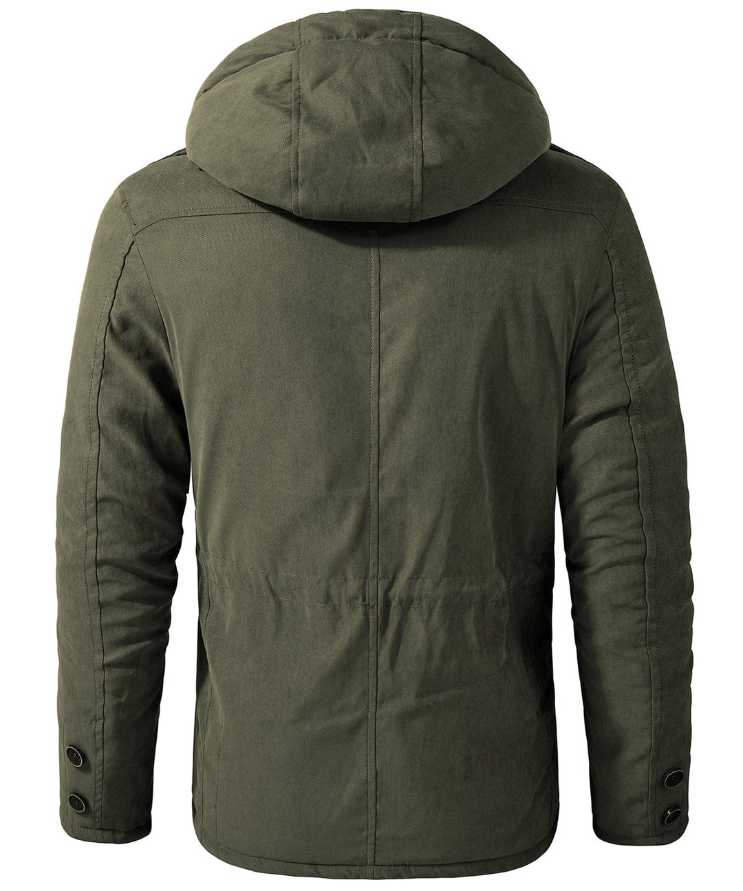 A man in a rugged heavyweight work jacket, looking ready for a demanding outdoor job.