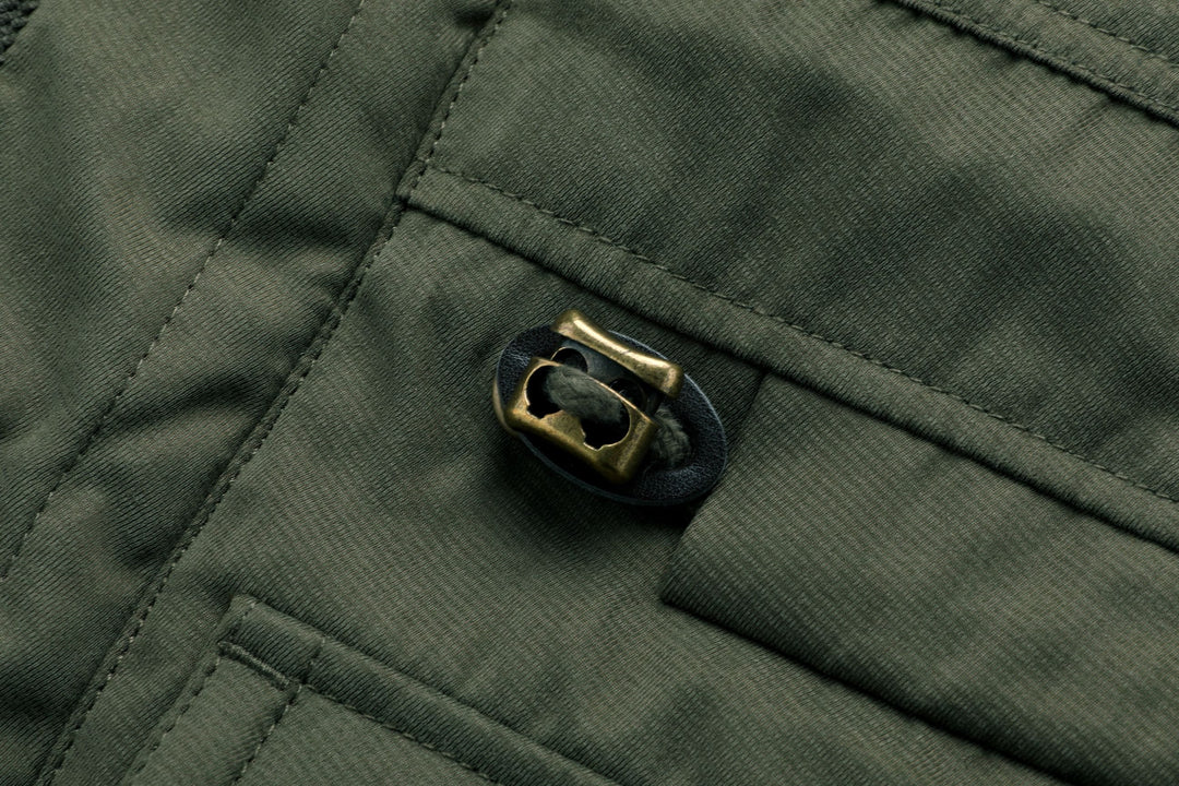 Heavyweight work jacket with multiple pockets, providing ample storage for tools and essentials.