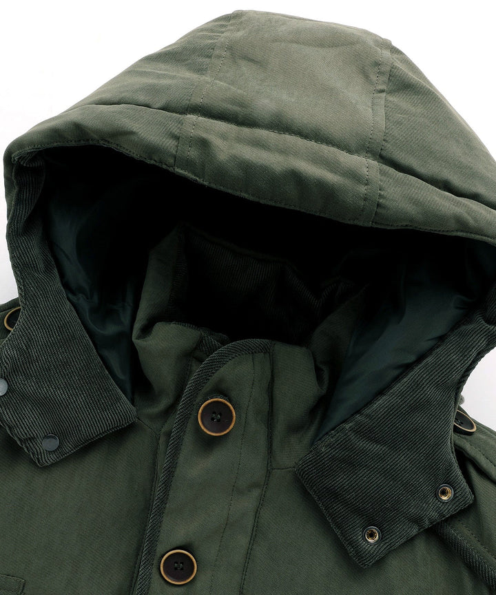 Work-ready men's heavyweight jacket, offering warmth and protection from the elements.