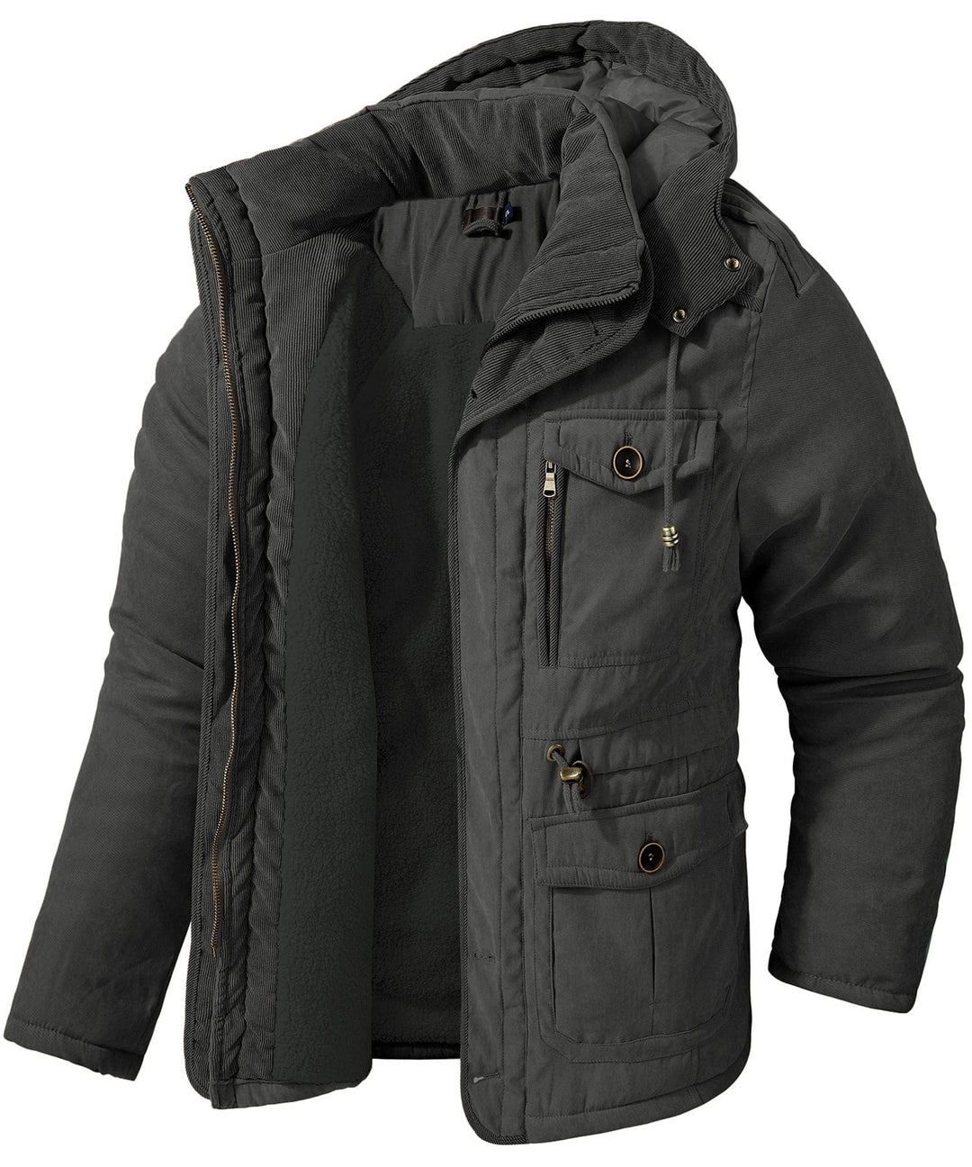 Men's cold-weather work jacket, heavyweight and designed for reliable performance.
