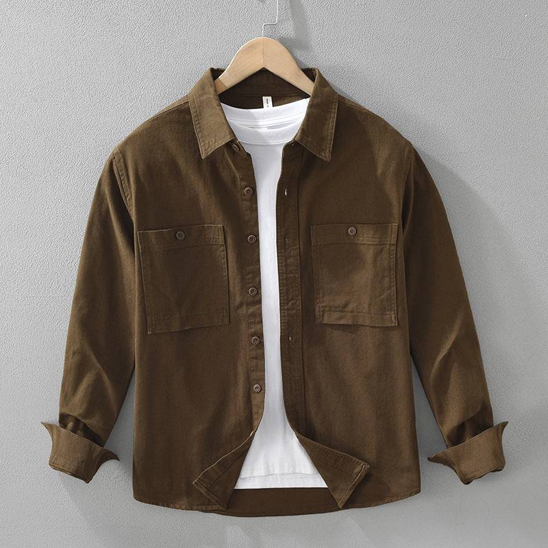 Everyday men's overshirt for rugged style. Comfortable, relaxed fit layering shirt, ideal for casual fashion.