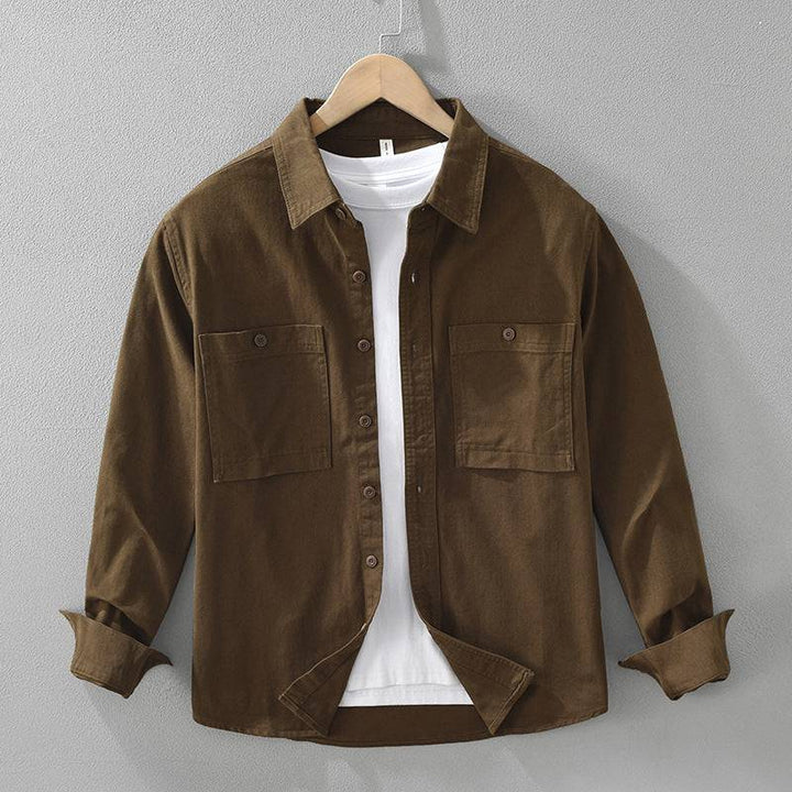 Everyday men's overshirt for rugged style. Comfortable, relaxed fit layering shirt, ideal for casual fashion.