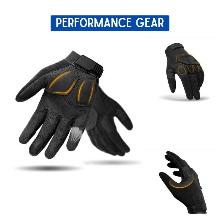 Protective men's outdoor gloves for motorcycle riding, hunting, & work. Durable with enhanced grip.
