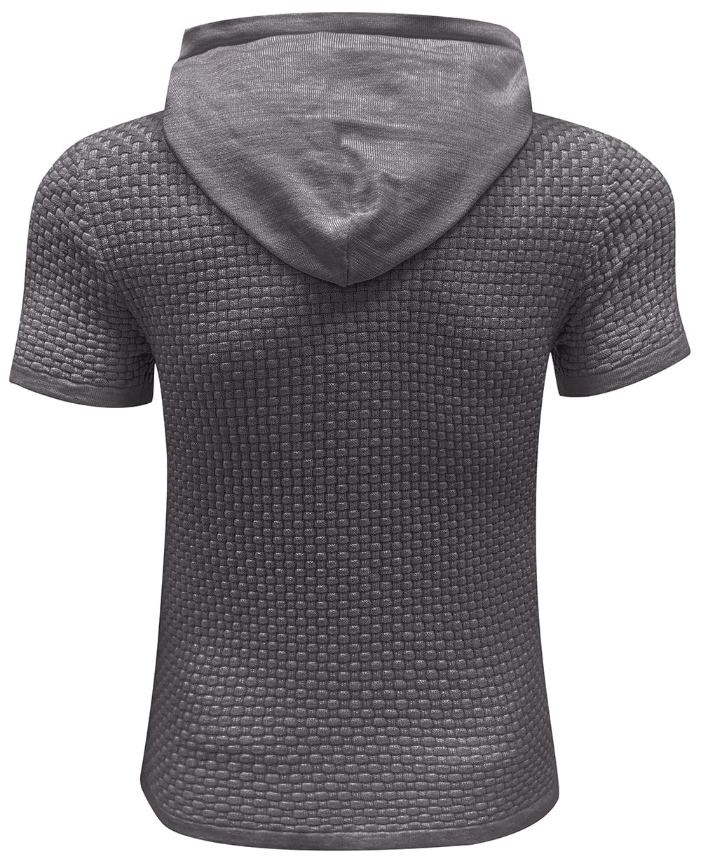 Men's short sleeve casual hoodie, versatile for gym or everyday outings