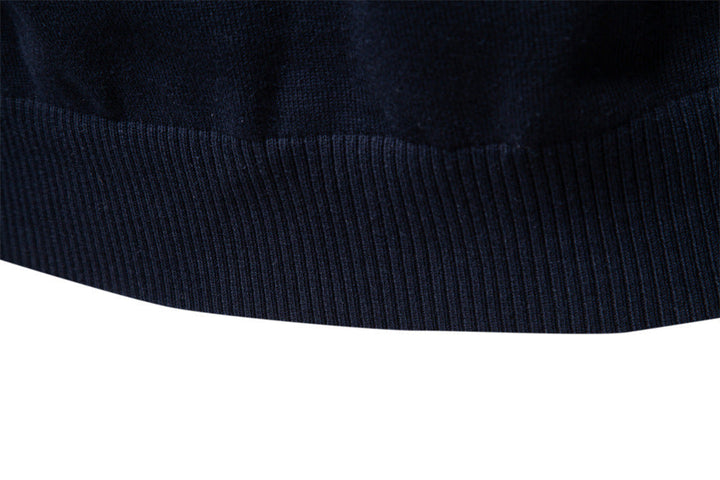 Studio shot of the Siena half-zip knit sweater, emphasizing its quality and design
