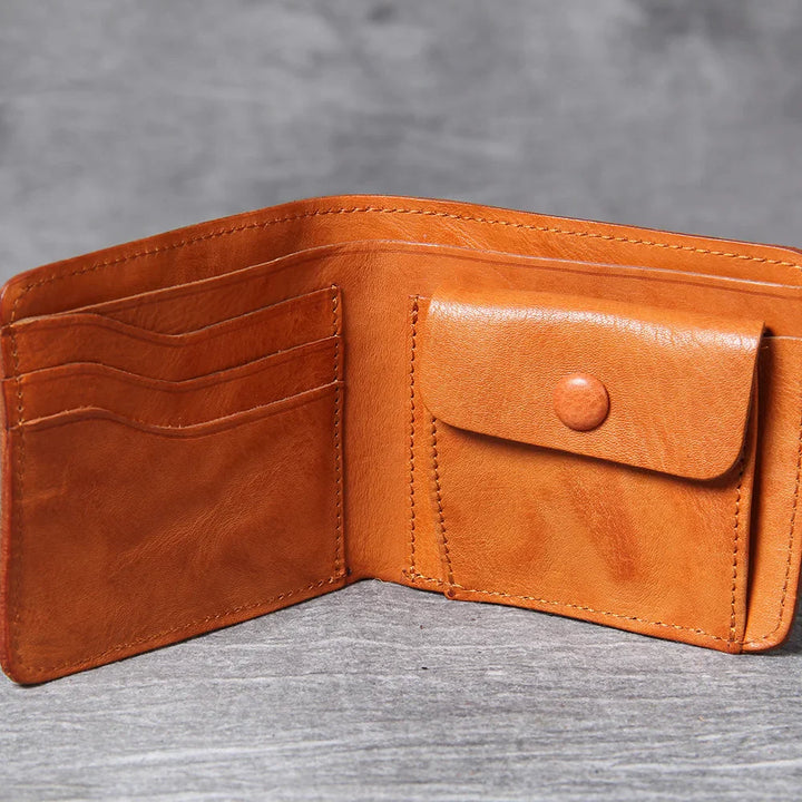 Men's everyday carry item: a durable and stylish cowhide leather slim wallet.