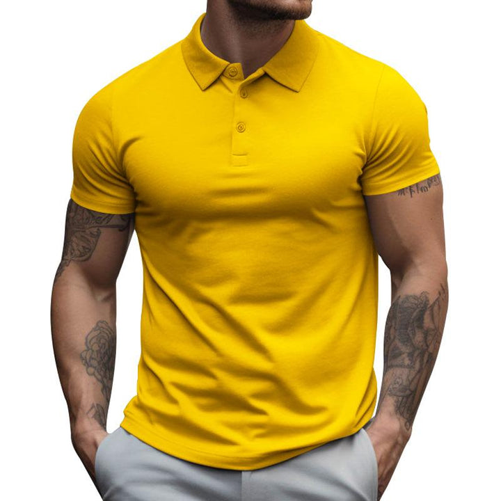 Everyday men's slim-fit short sleeve polo. Comfortable casual top, performance ready for summer.