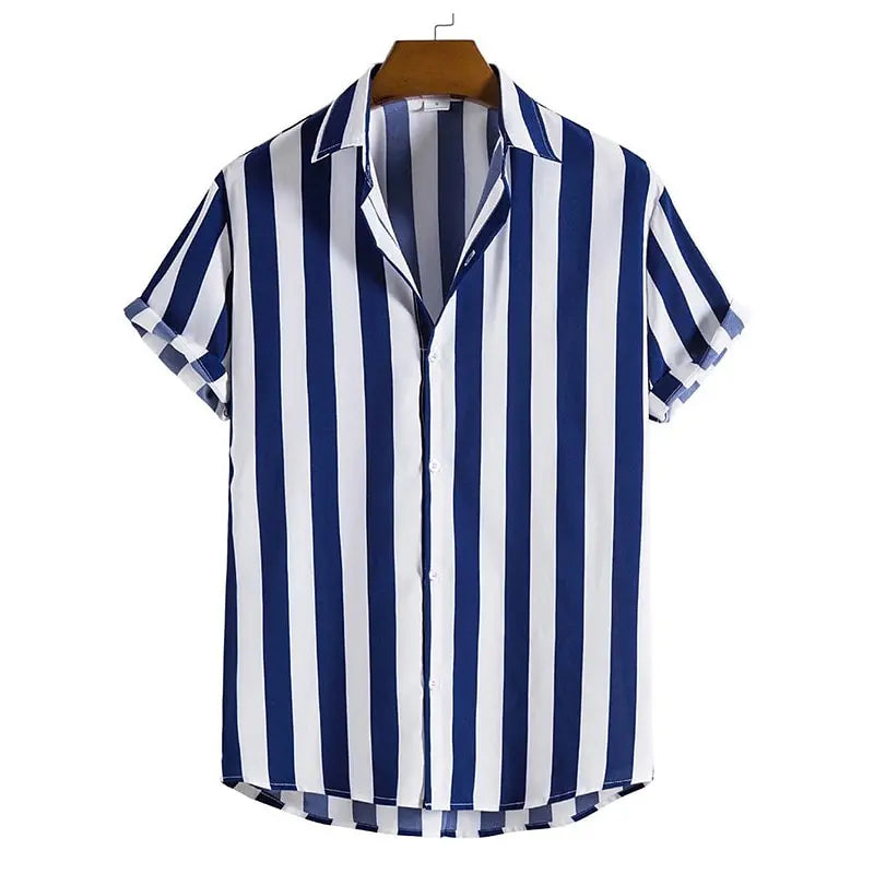 Cool & comfortable men's striped polo shirt. Relaxed fit, short sleeve top for casual summer fashion.