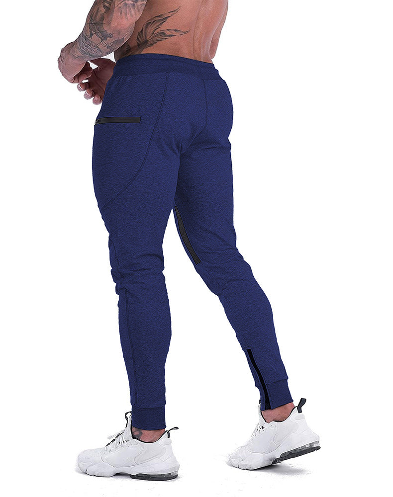 Back view of men's tapered joggers, showing clean lines and athletic fit