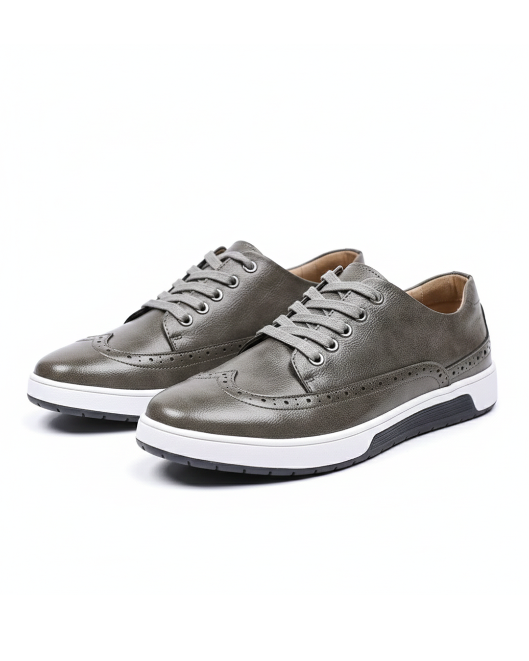 Men's urban brogue comfort sneakers, stylish and lightweight, perfect for casual dress.