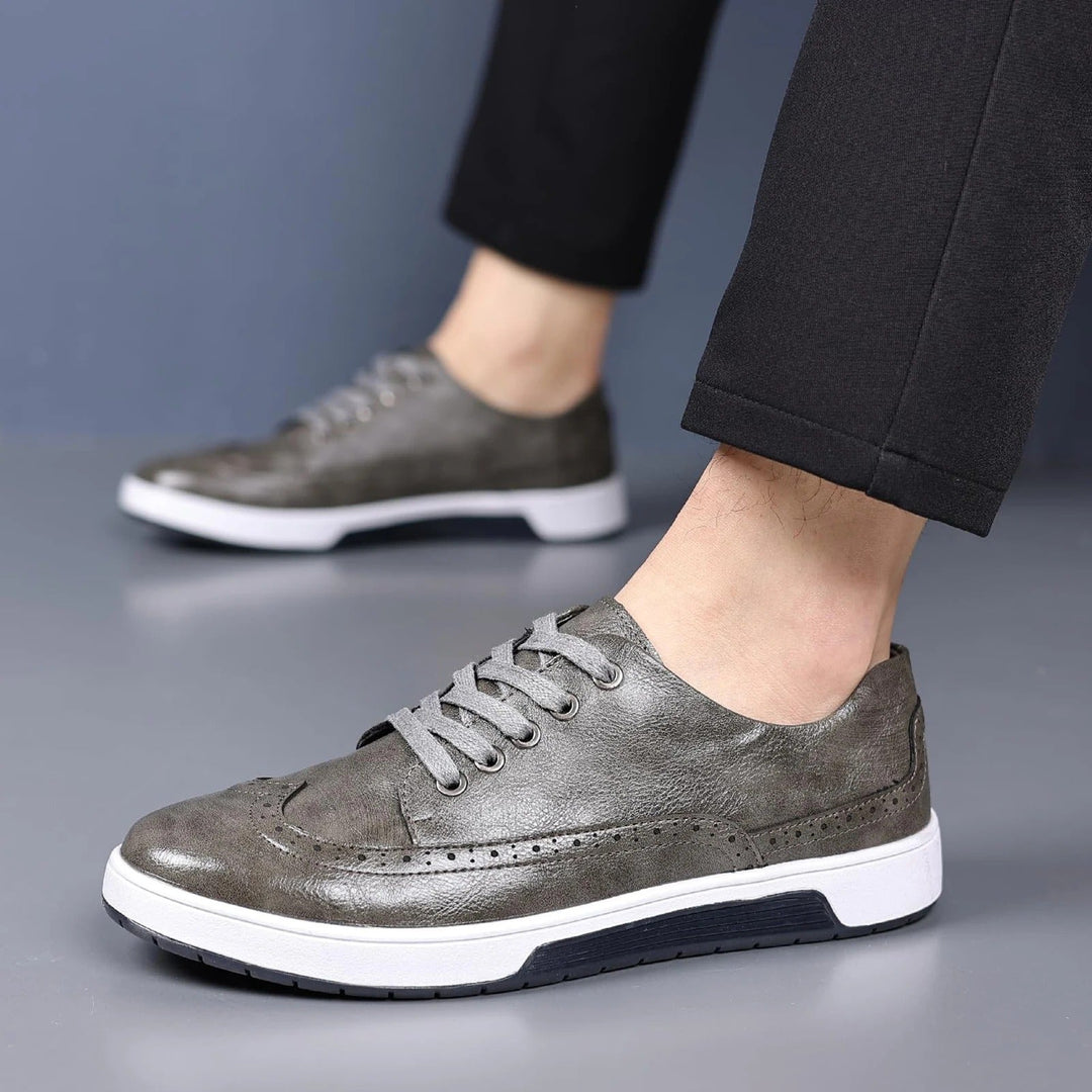 Brogue comfort sneakers for men, combining classic style with modern urban fashion.