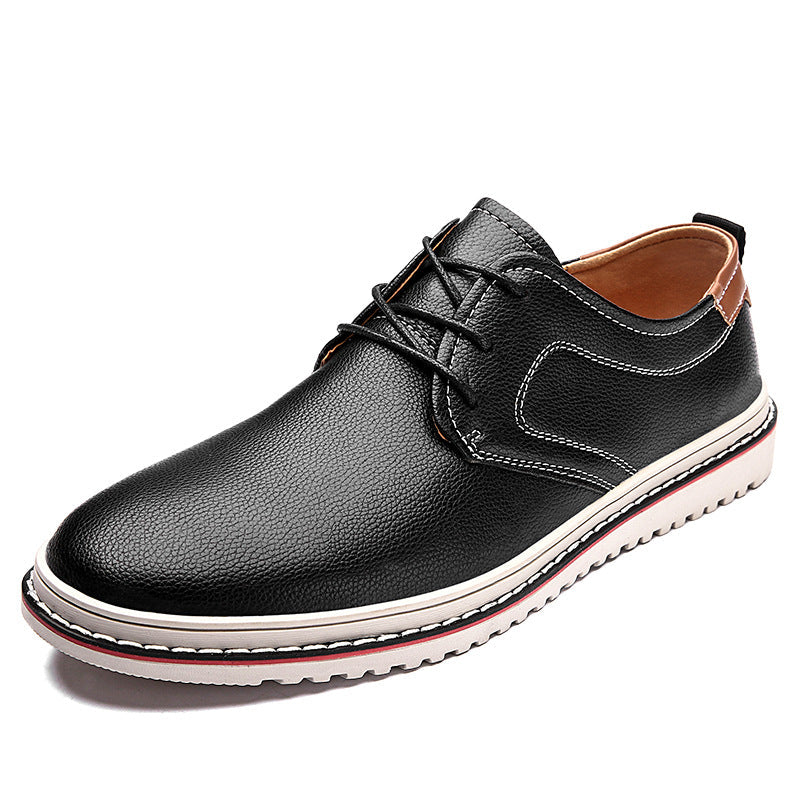 Men's urban loafers with laces, rich brown leather, perfect for casual or dressy occasions
